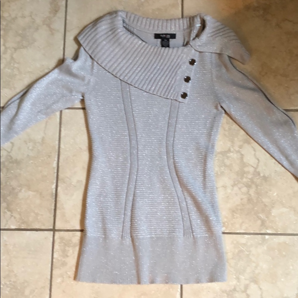 Silver sweater
